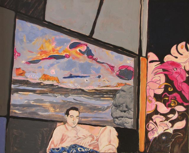 Par delà - 40F(100x81) - huile sur toile