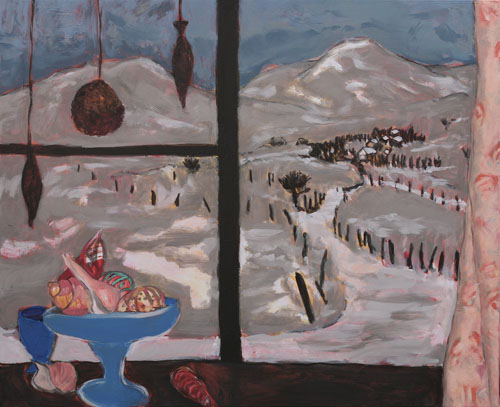 Cézalier l'hiver - 20F (73 x 60) - huile sur toile