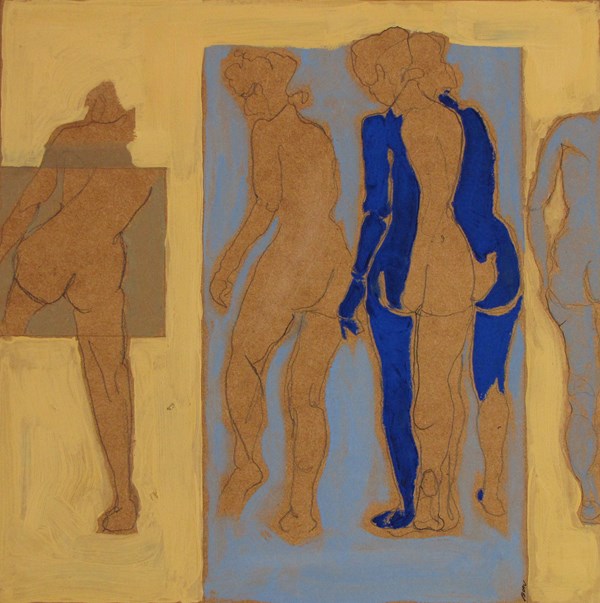 Décomposition - 30x30 - tempera