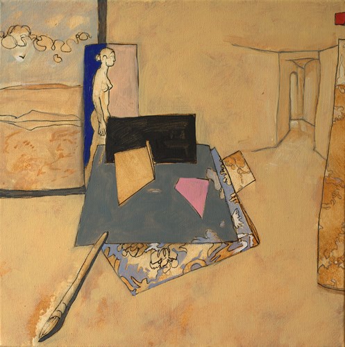 Entrée-40x40 - huile sur toile