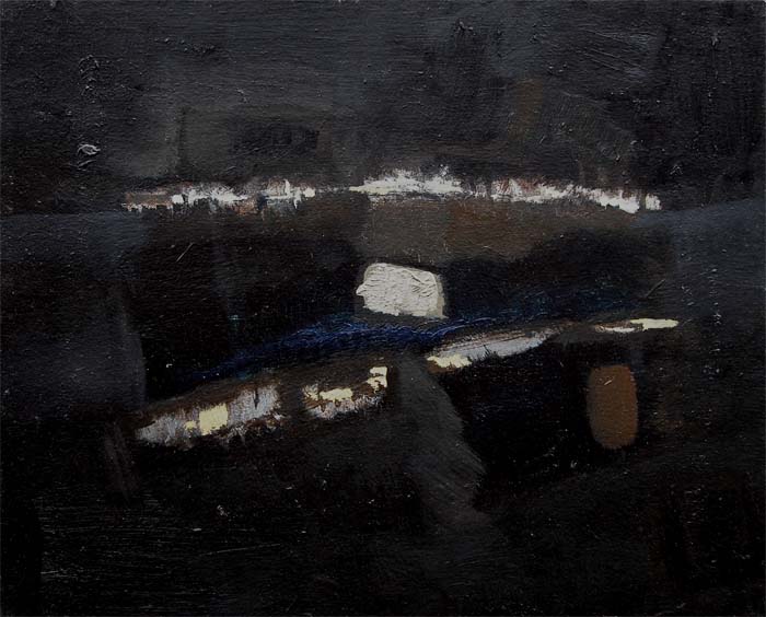 Entropie - 40x30 - huile sur bois