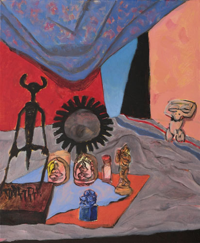 Fétiches et idoles - 15F (65 x 54) - huile sur toile