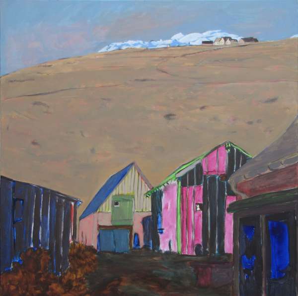 Steppe - 100x100 - huile sur toile