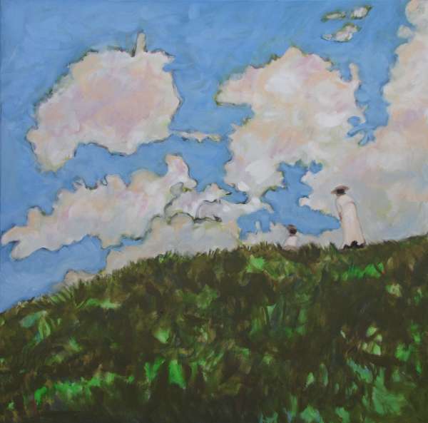 Vers les nuages - 100x100 - huile sur toile
