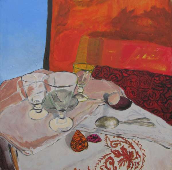 Vie intérieure des choses X- 80x80 - huile sur toile