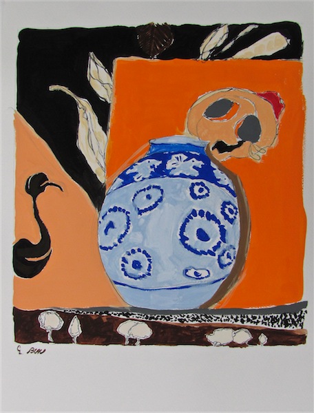 Pot - 30x40 - gouache sur papier