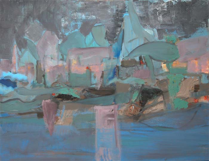 Jardins Secrets - huile sur bois