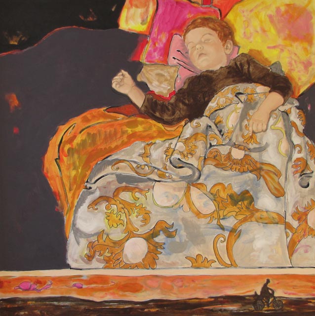 Sommeil II - 100x100 - huile sur toile