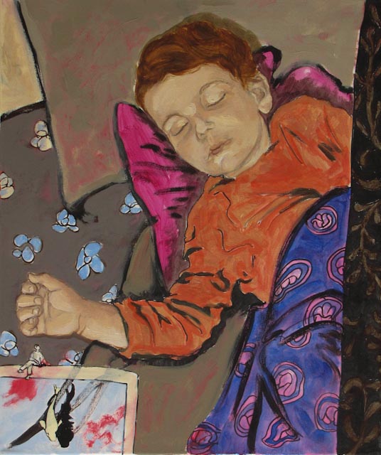 Sommeil III - 10F(55x46) - huile sur toile