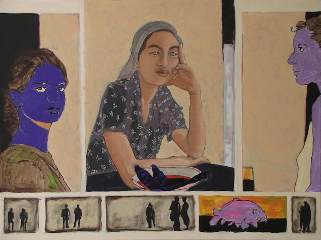 Triptyque - 60x80 - huile sur toile