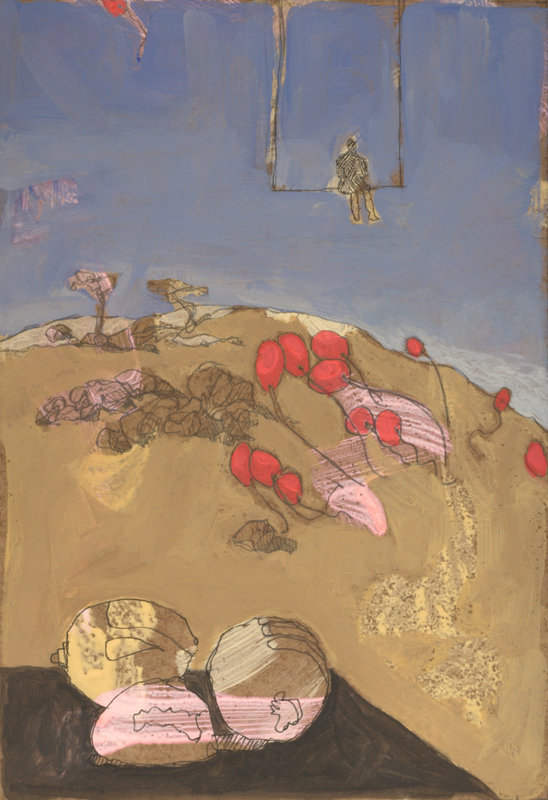 Ballons - tempera - 21x30