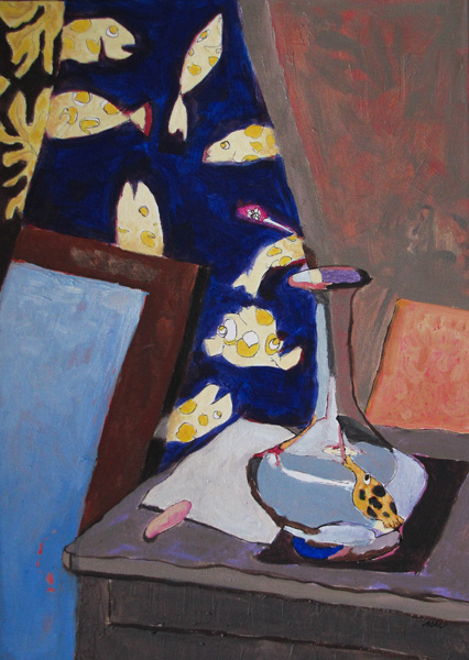 Carafe une mouche - 8P(46x33) - huile sur toile