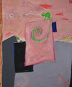 Voir Caméléon II - 10F(46x55) - huile sur toile