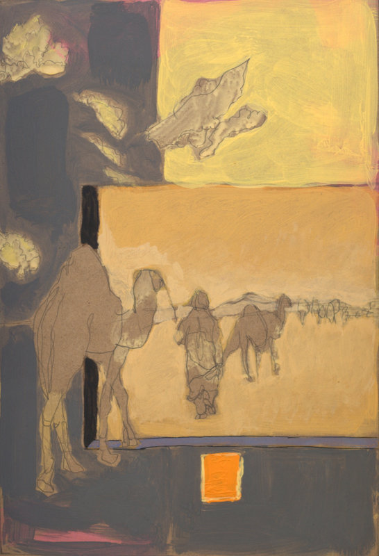 Méharée - tempera - 21x30