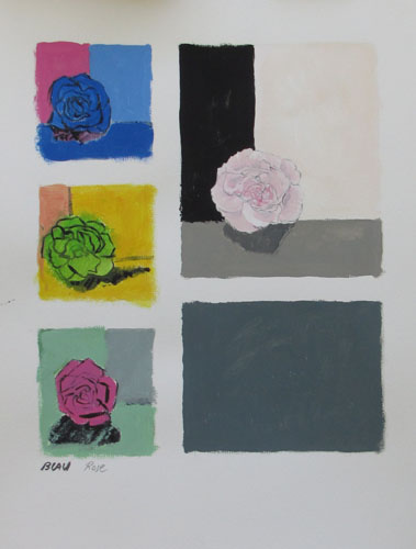 rose - 30 x 40 - gouache