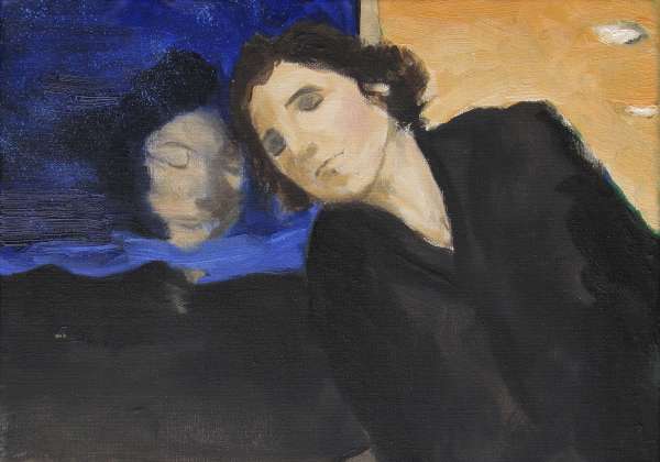 Sommeil - 4F(33x24) - huile sur toile